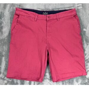 Nat Nast Mens 36 Chino Shorts Pink Cotton Stretch Flat Front Luxury‎ Originals